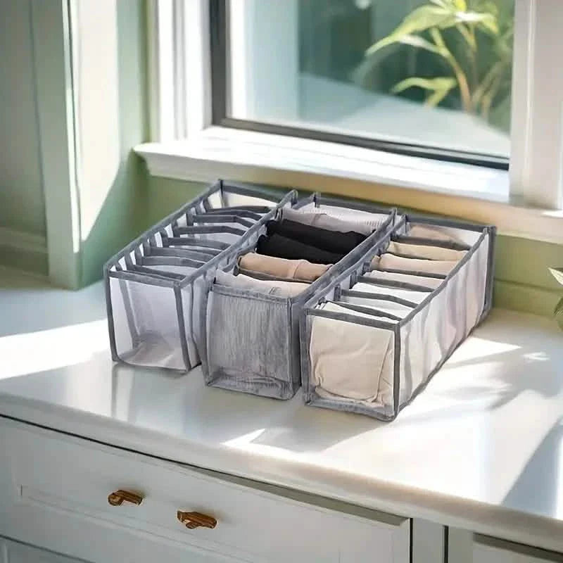 11 Grid Sock Underwear Storage Box Mesh Closet Organizer DailySale