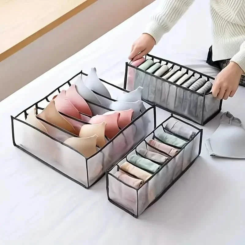 11 Grid Sock Underwear Storage Box Mesh Closet Organizer DailySale