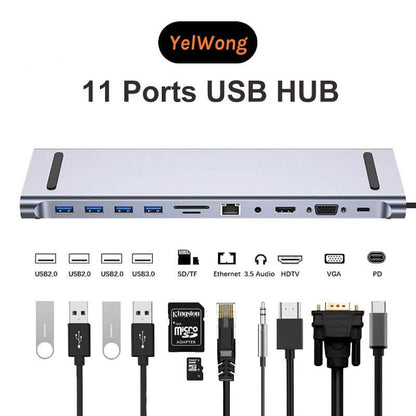 11-in-1 Dock USB C Hub DailySale