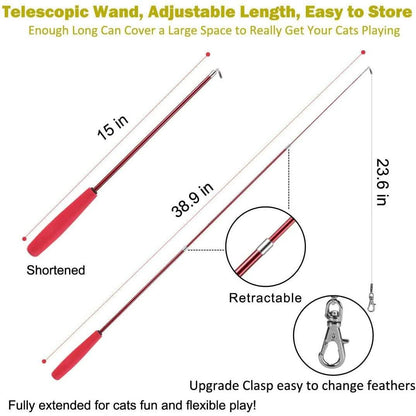 11-Pack: Interactive Cat Toy Wand DailySale