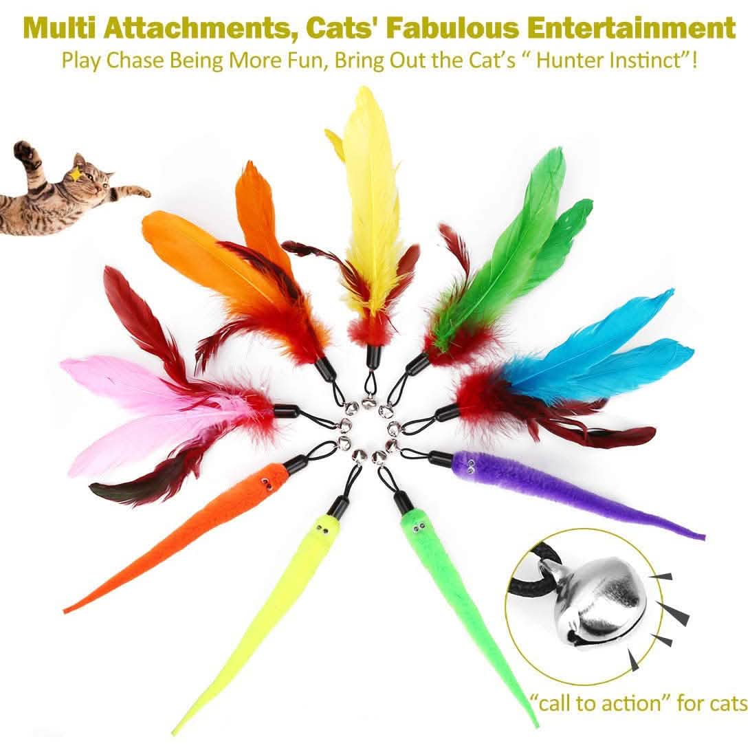 11-Pack: Interactive Cat Toy Wand DailySale