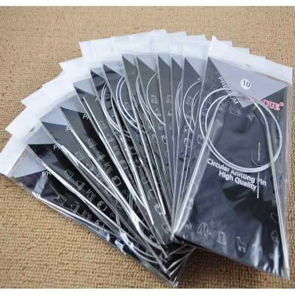 11-Pack: Stainless Steel Circular Knitting Needles Circular Knitting Pins DailySale