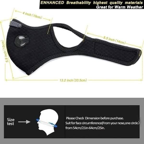 11-Piece Set: Breathable Bacteria-Proof Sport Face Mask with Activated Carbon PM 2.5 DailySale