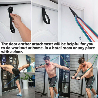 11-Piece Set: Gym Pull Rope Exercise Resistance Bands DailySale