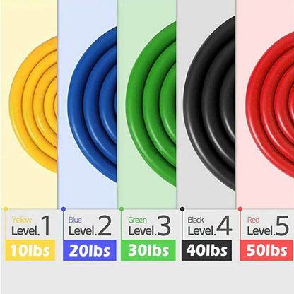 11-Piece Set: Gym Pull Rope Exercise Resistance Bands DailySale