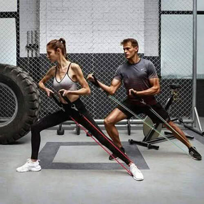 11-Piece Set: Gym Pull Rope Exercise Resistance Bands DailySale