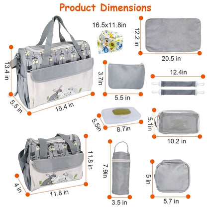 11-Piece Set: Multifunctional Diaper Handbags with Food Bag DailySale