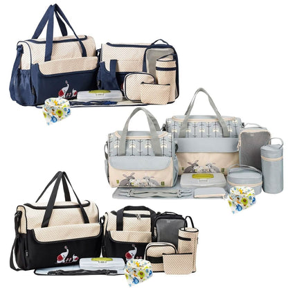 11-Piece Set: Multifunctional Diaper Handbags with Food Bag DailySale