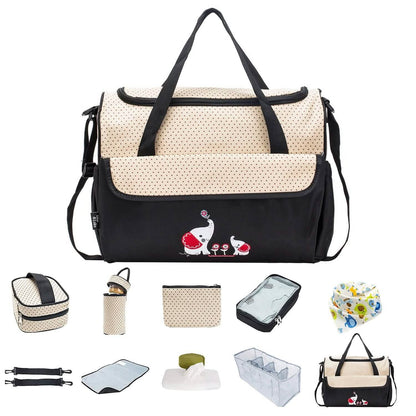 11-Piece Set: Multifunctional Diaper Handbags with Food Bag DailySale