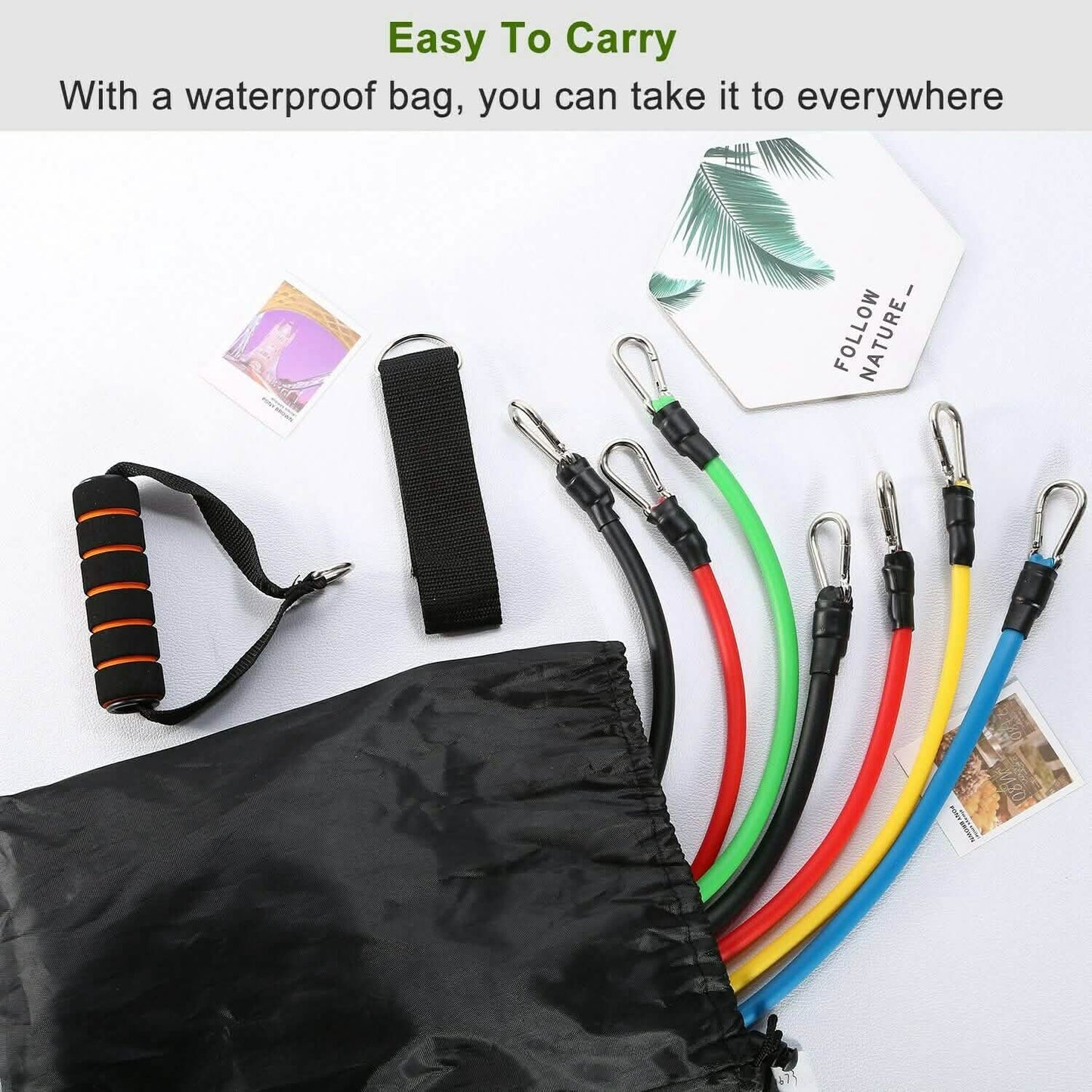 11-Piece Set: Resistance Bands Set Fitness DailySale