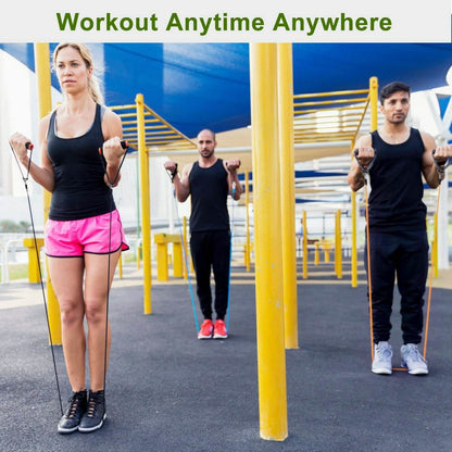 11-Piece Set: Resistance Bands Set Fitness DailySale