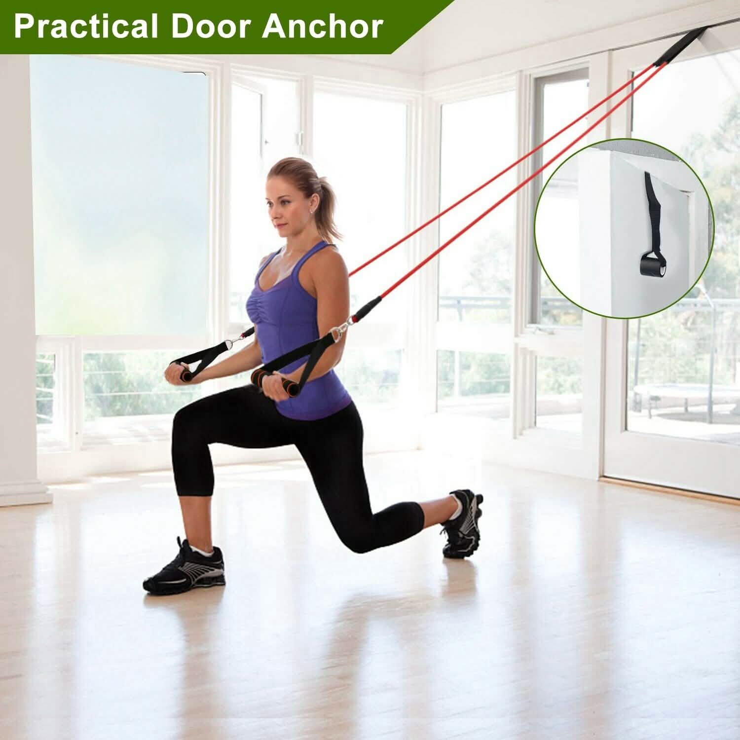 11-Piece Set: Resistance Bands Set Fitness DailySale