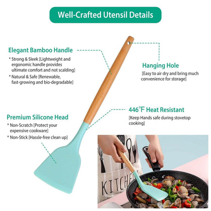 11-Piece: Silicone Cooking Utensil Set DailySale