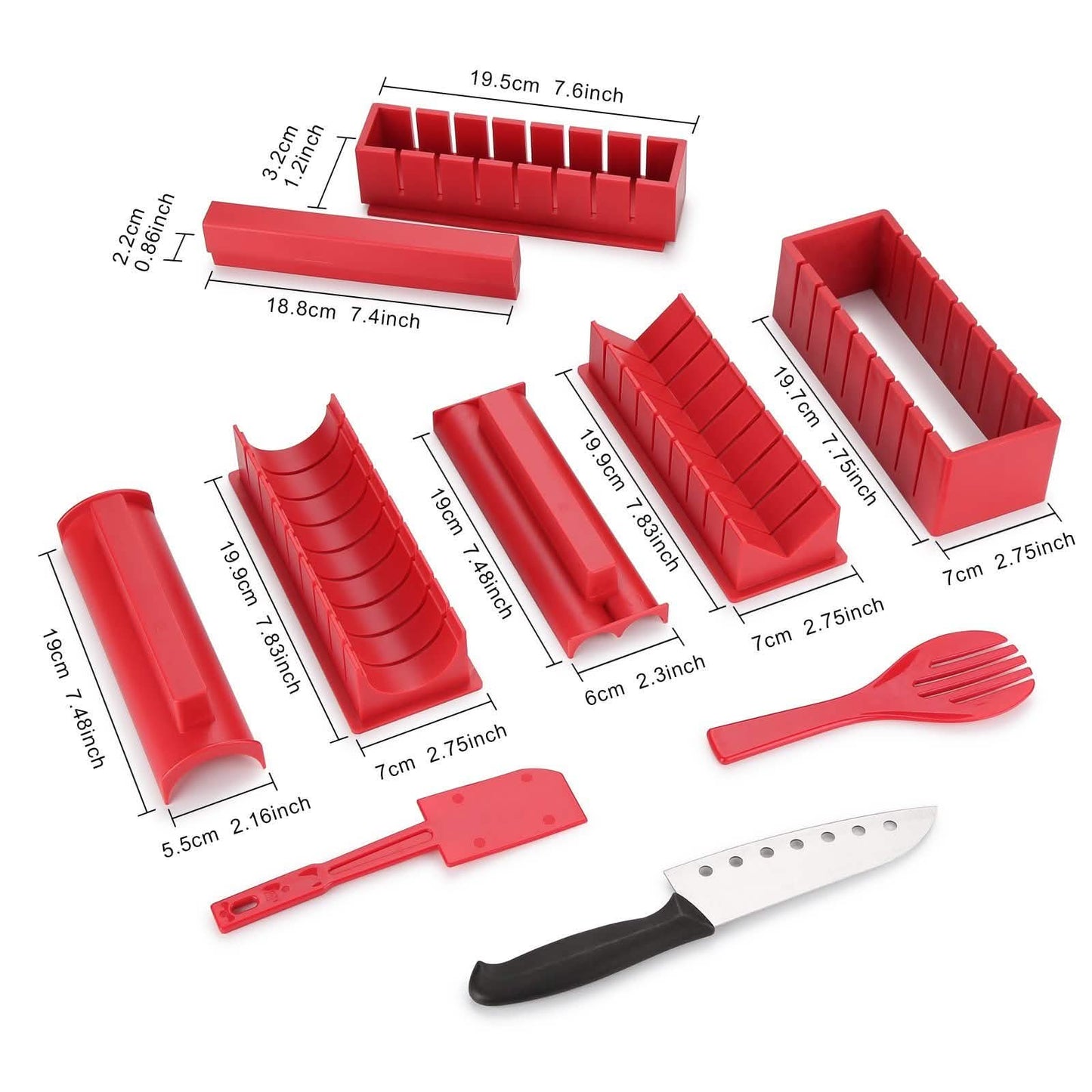 11-Piece: Sushi Making Kit Sushi Rolls with Premium Sushi Knife DailySale