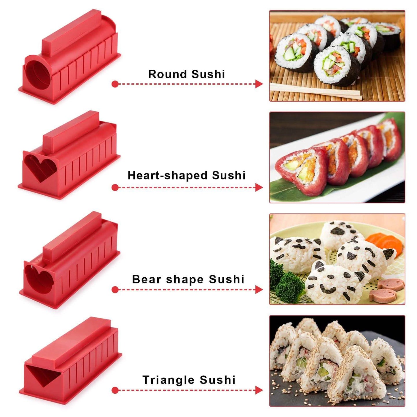 11-Piece: Sushi Making Kit Sushi Rolls with Premium Sushi Knife DailySale