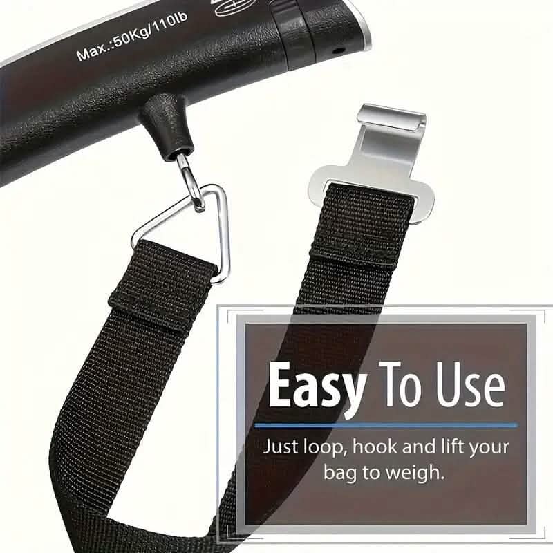 110lb/50kg Capacity Digital Luggage Scale with LCD Display DailySale