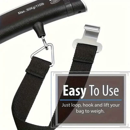 110lb/50kg Capacity Digital Luggage Scale with LCD Display DailySale