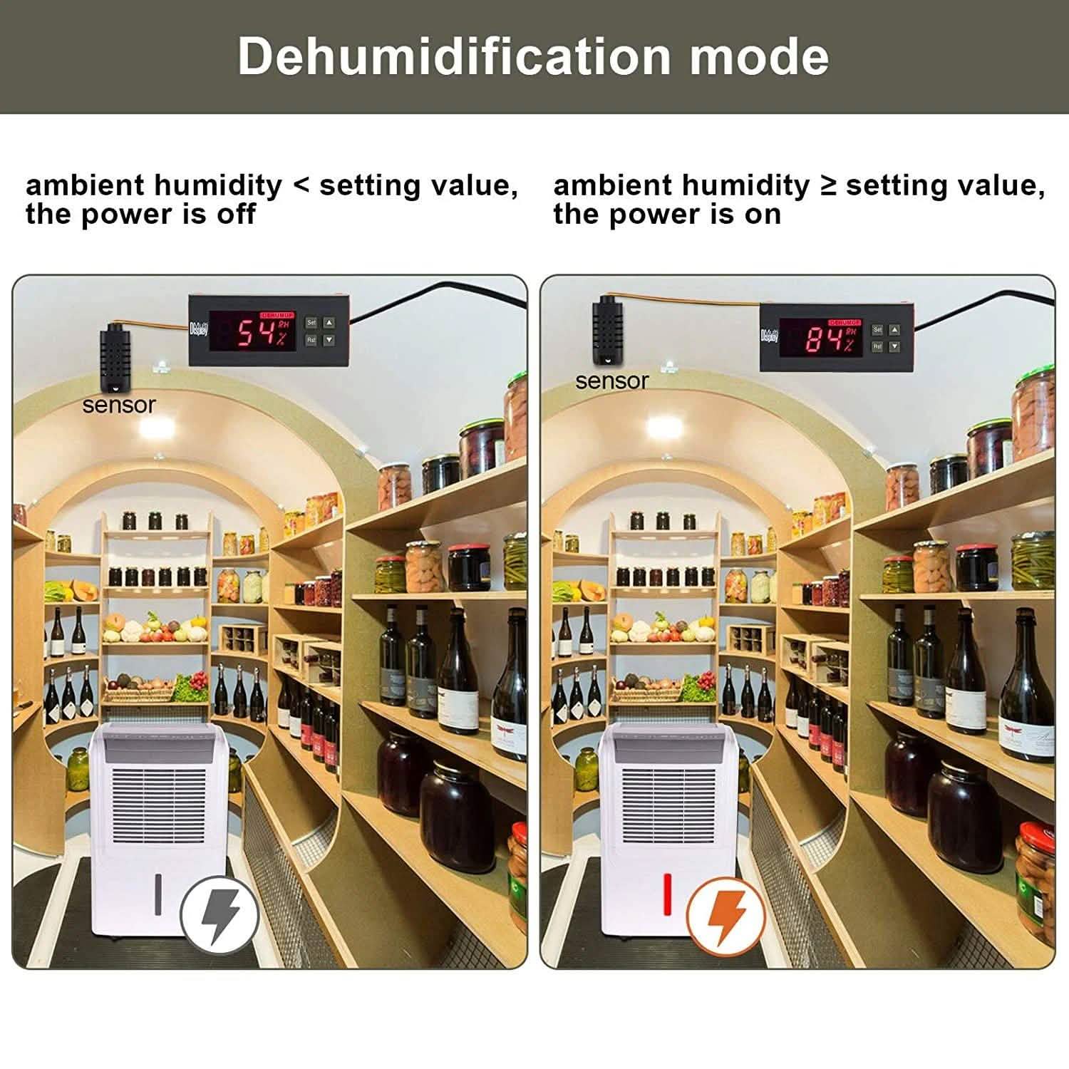 110V Digital Air Humidity Control Controller WH8040 DailySale