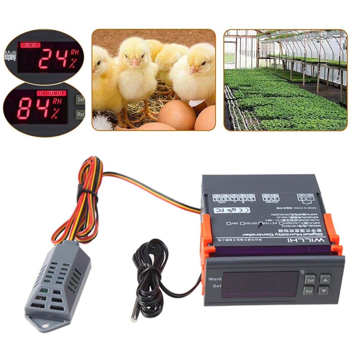 110V Digital Air Humidity Control Controller WH8040 DailySale
