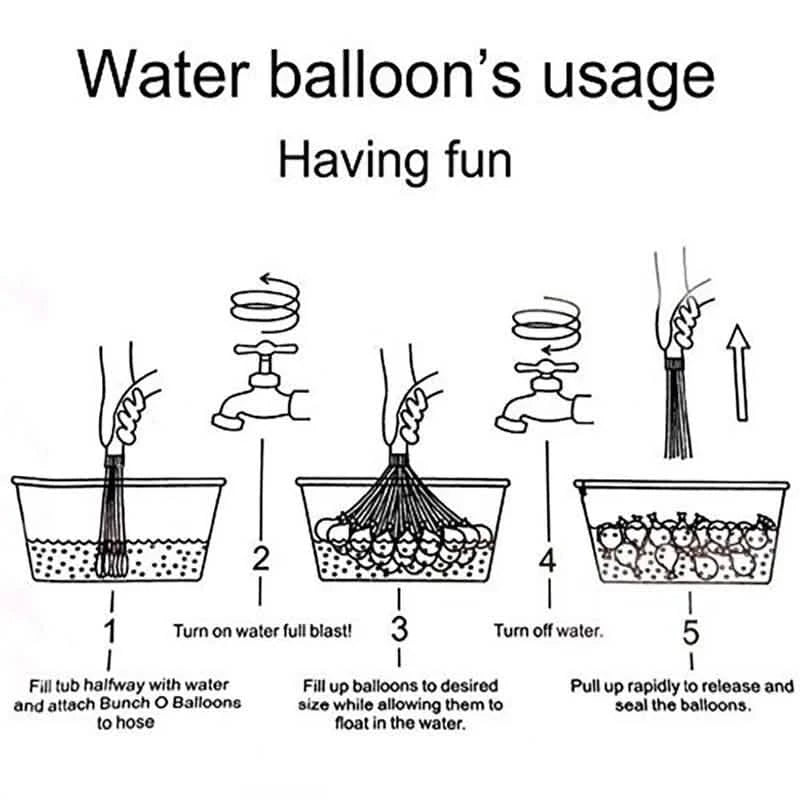 111-Pieces: Quick Filling Water Balloon Bombs DailySale