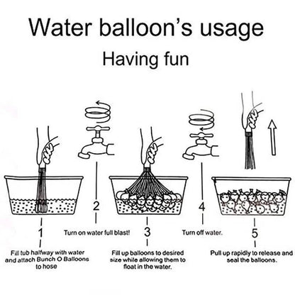 111-Pieces: Quick Filling Water Balloon Bombs DailySale