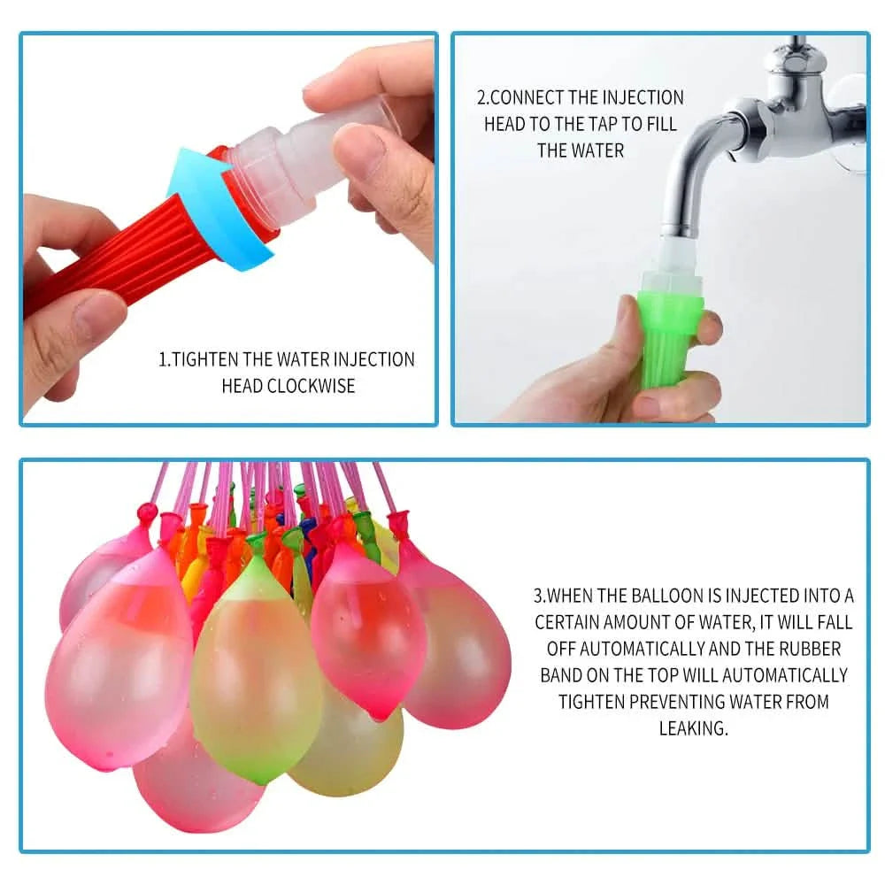 111-Pieces: Quick Filling Water Balloon Bombs DailySale