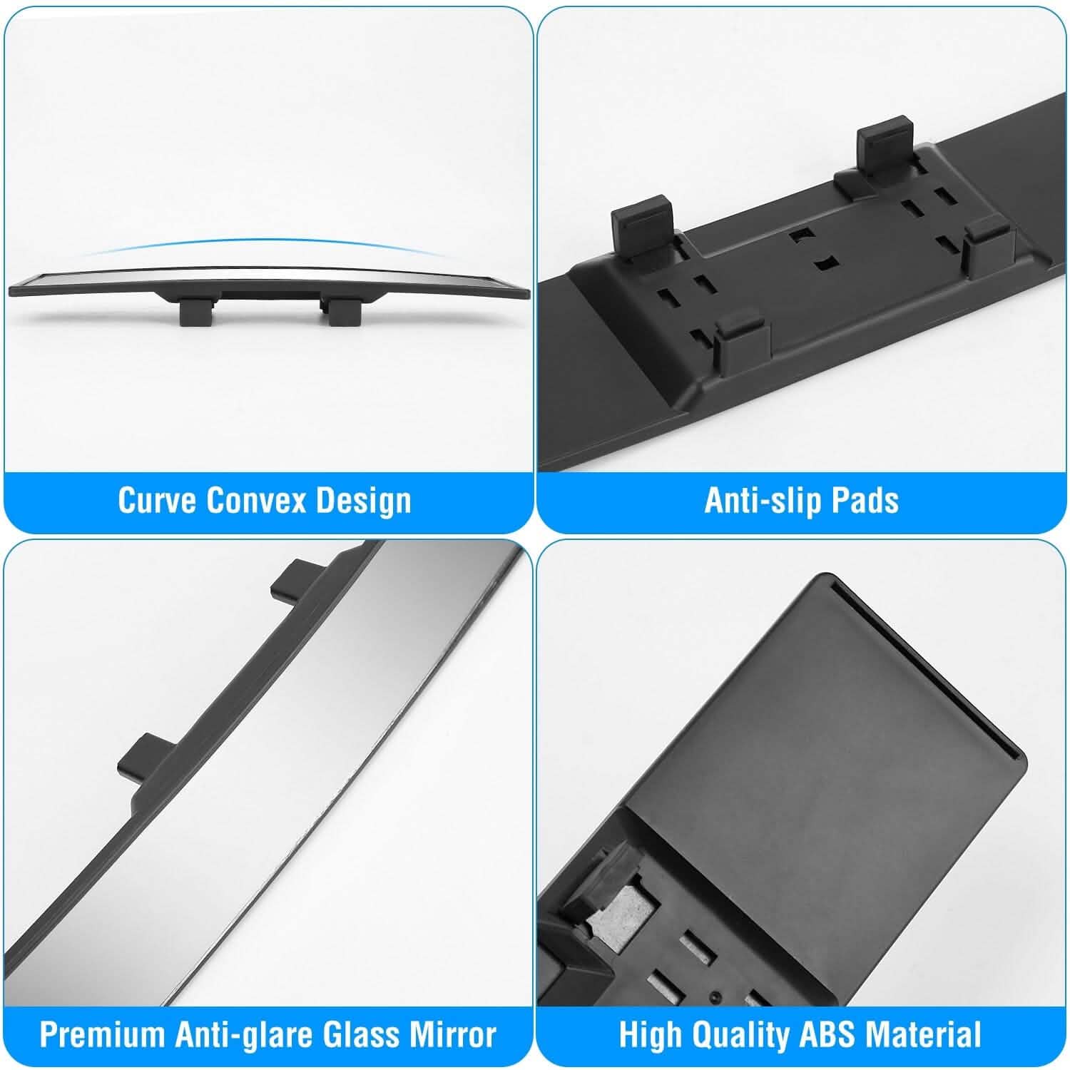 11.4-Inch Interior Clip-On Curve Car Rearview Mirror DailySale