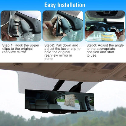 11.4-Inch Interior Clip-On Curve Car Rearview Mirror DailySale
