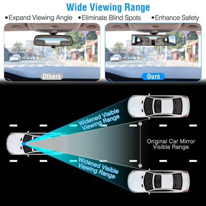 11.4-Inch Interior Clip-On Curve Car Rearview Mirror DailySale