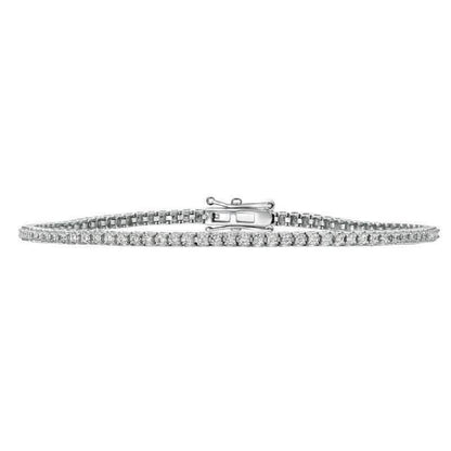 1.15 Carat Natural Diamond Tennis Bracelet G SI 14K White Gold 8-Inch DailySale
