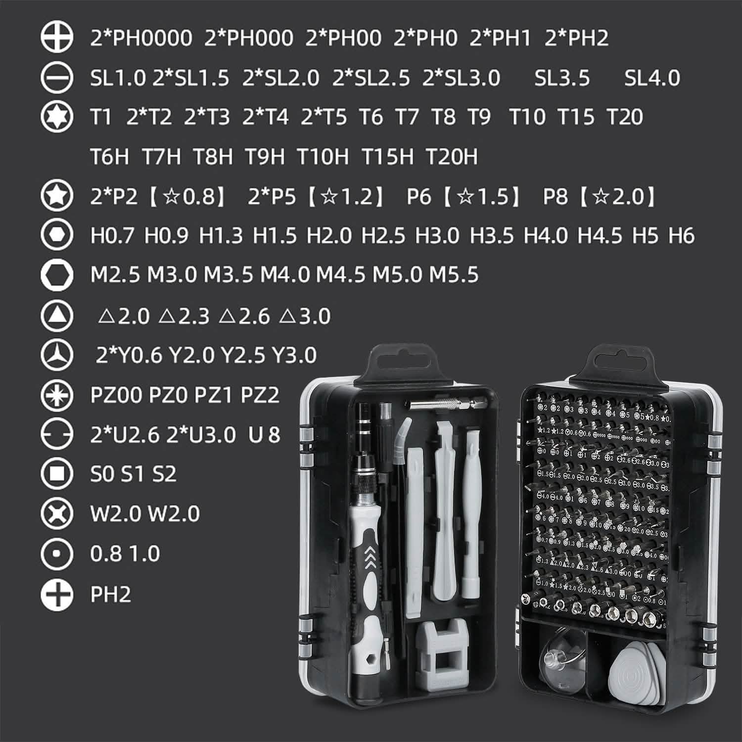 115-in-1 Magnetic Screwdriver Repair Tool Set DailySale