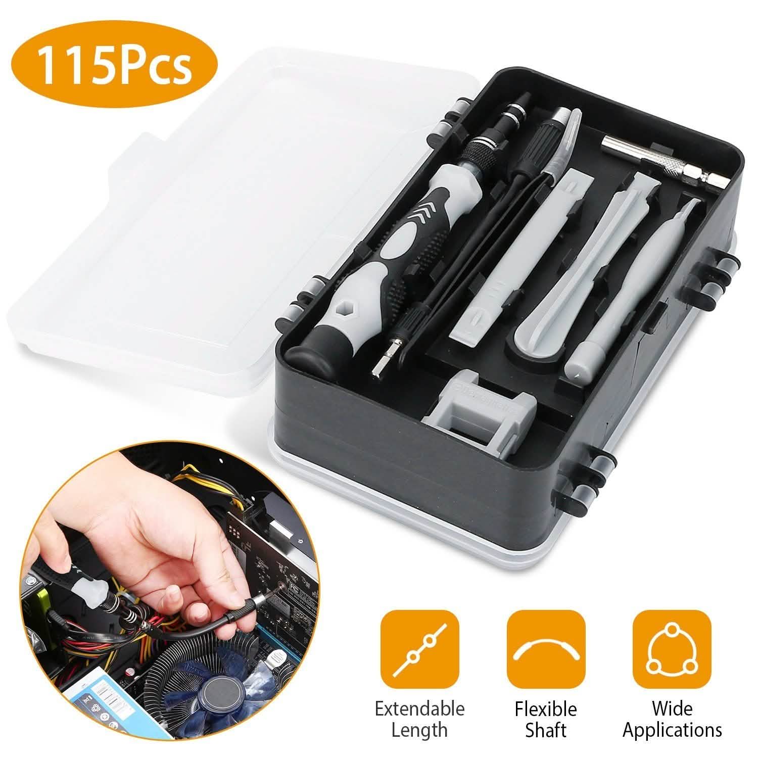 115-in-1 Magnetic Screwdriver Repair Tool Set DailySale