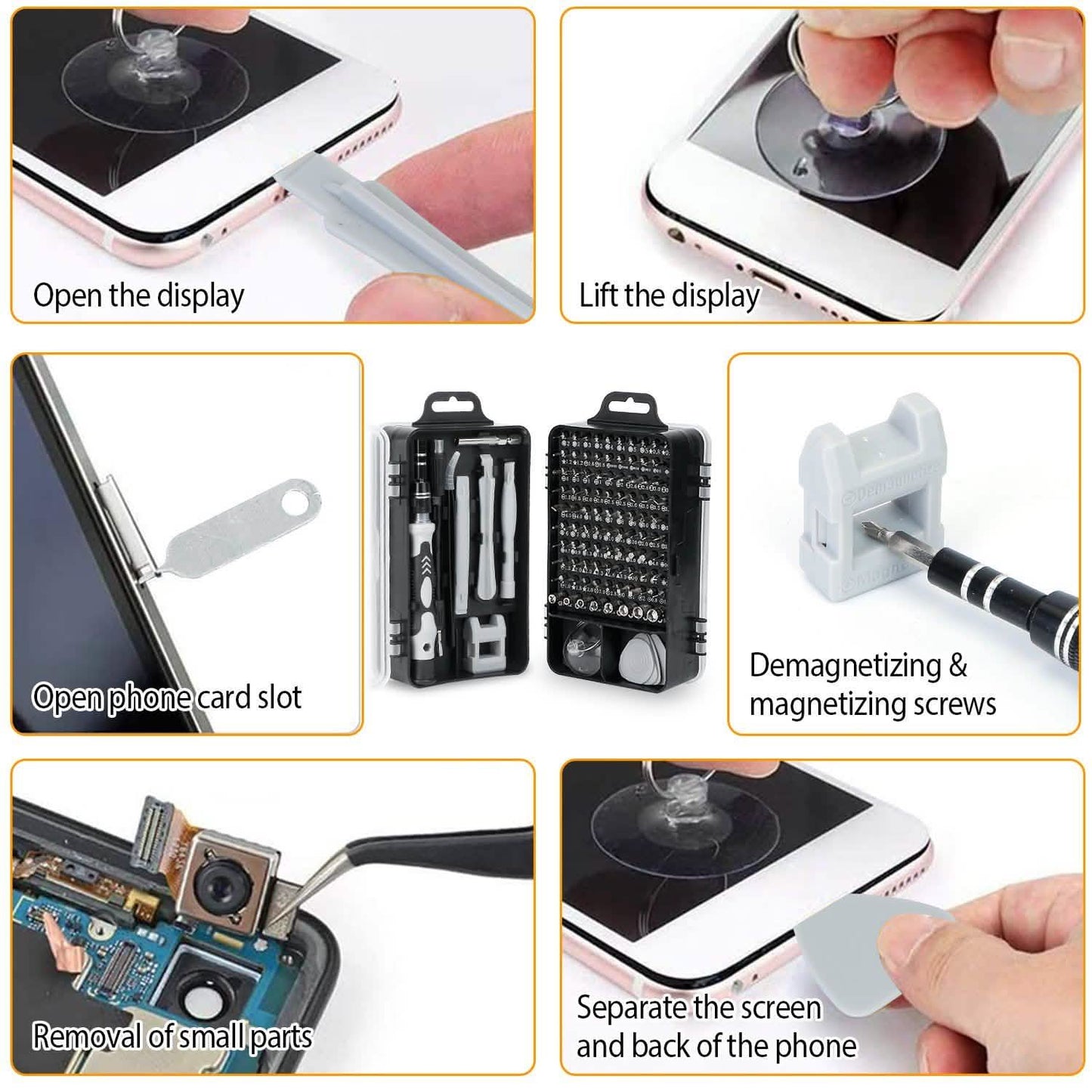 115-in-1 Magnetic Screwdriver Repair Tool Set DailySale