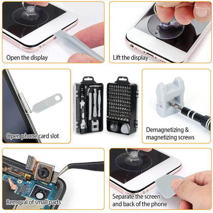 115-in-1 Magnetic Screwdriver Repair Tool Set DailySale