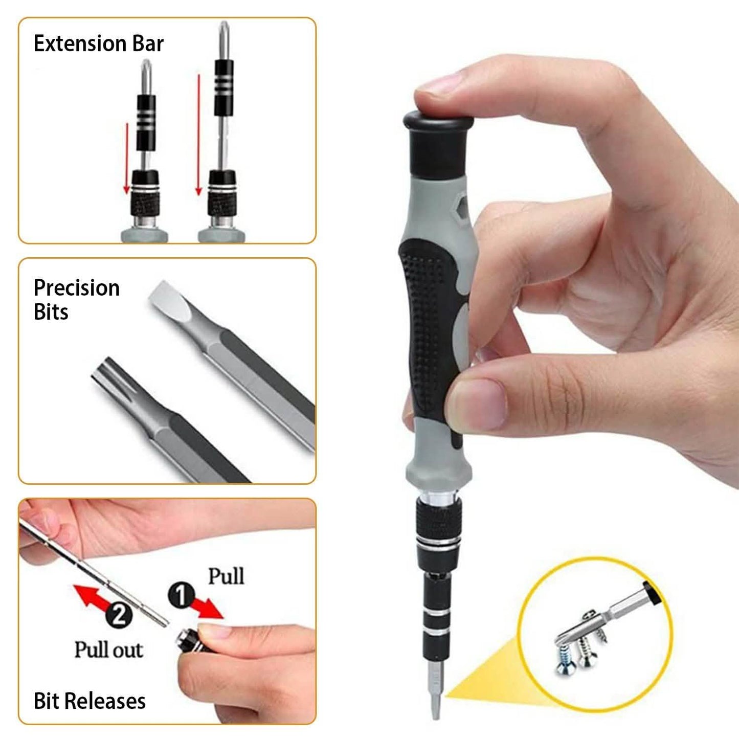 115-in-1 Magnetic Screwdriver Repair Tool Set DailySale