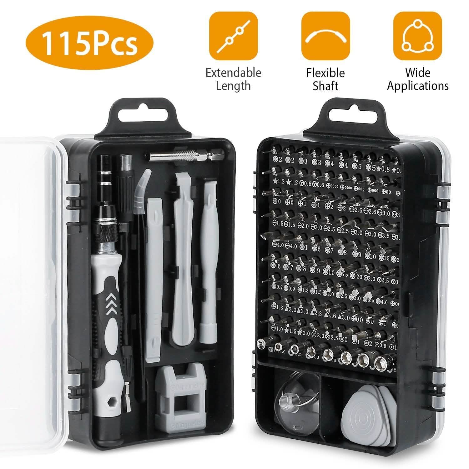115-in-1 Magnetic Screwdriver Repair Tool Set DailySale