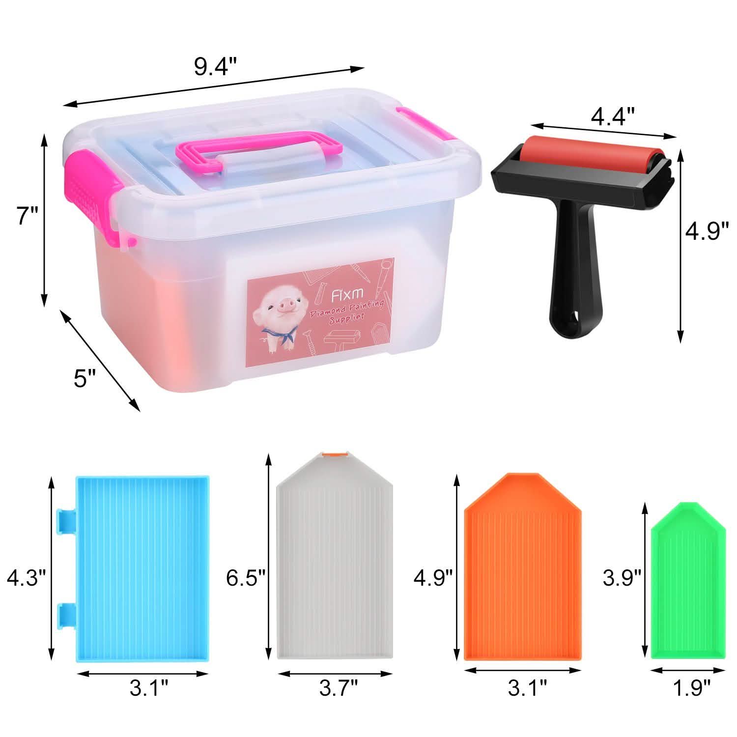 117-Piece: 5D Diamond Painting Tools Accessories Kit DailySale