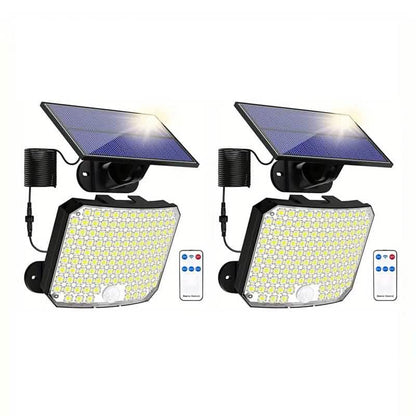 118 LED Solar Motion Sensor Flood Lights with Remote Control DailySale