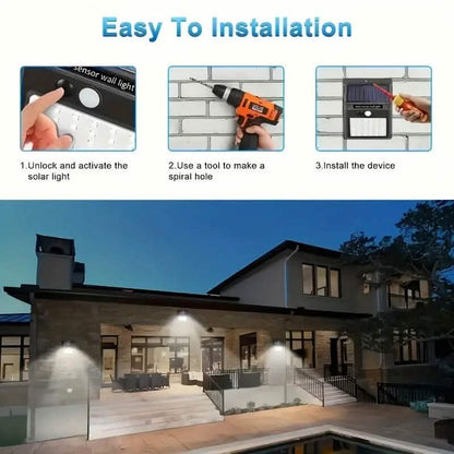 118 LED Ultra-Bright Solar Security Outdoor Lights DailySale