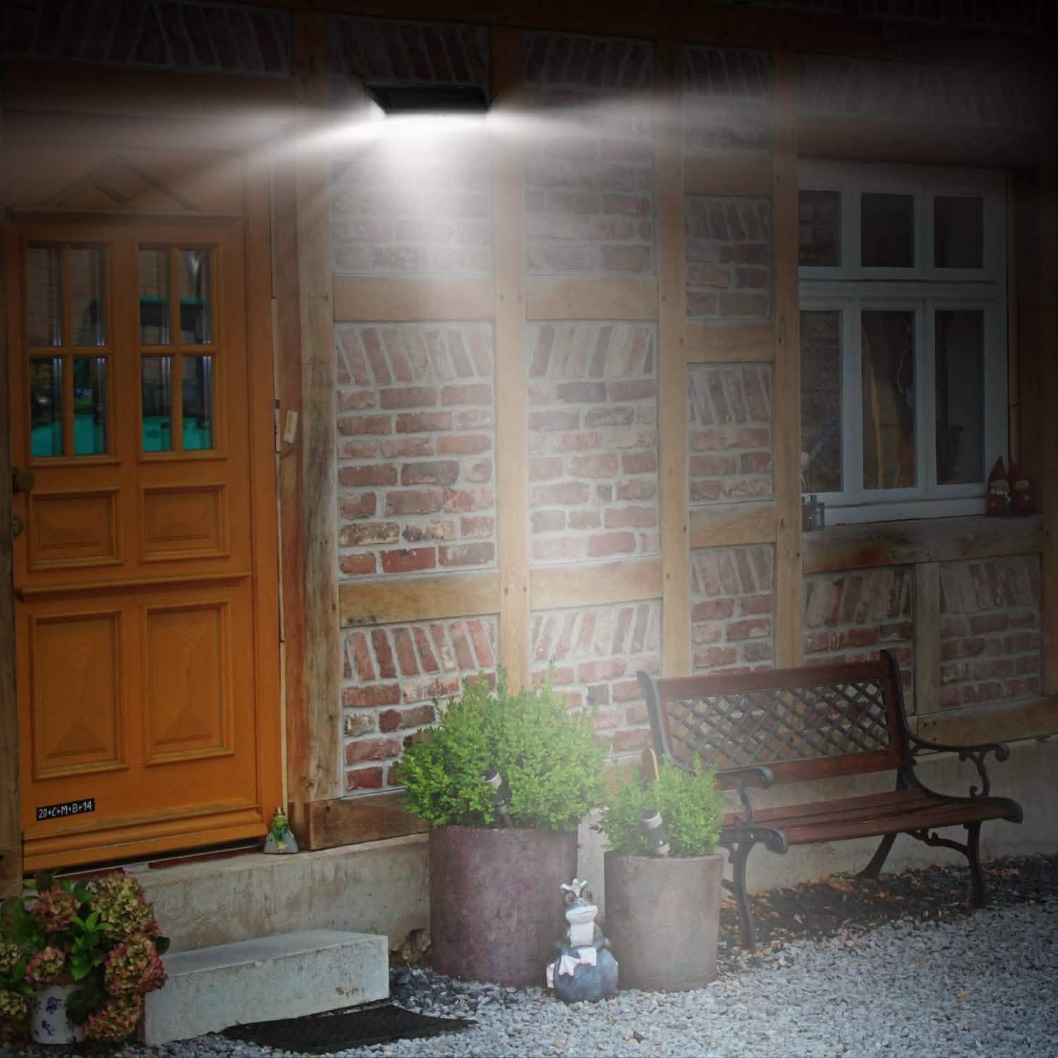 118 LEDs Solar Wall Light Outdoor Motion Sensor Lamp DailySale