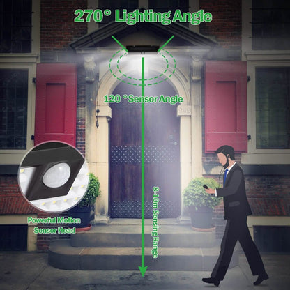 118 LEDs Solar Wall Light Outdoor Motion Sensor Lamp DailySale