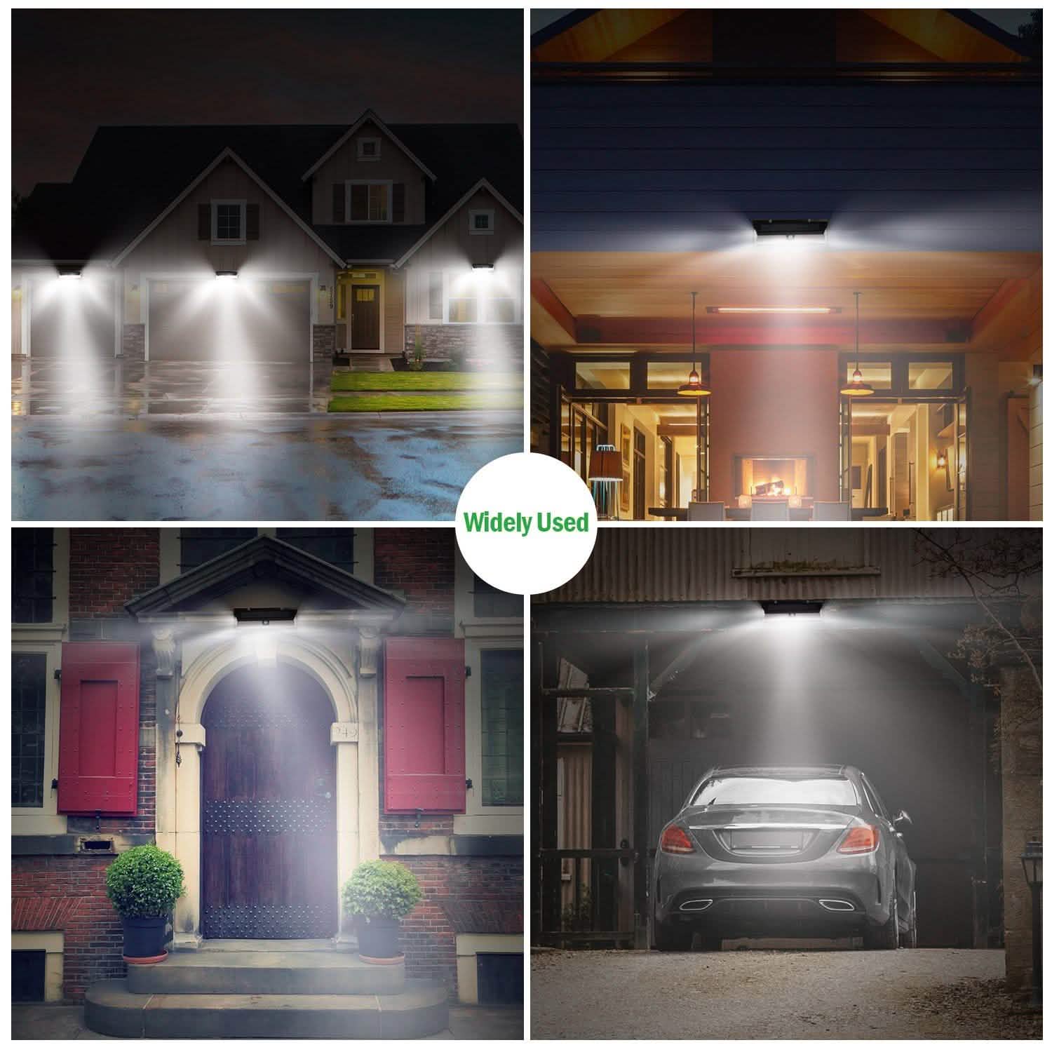 118 LEDs Solar Wall Light Outdoor Motion Sensor Lamp DailySale