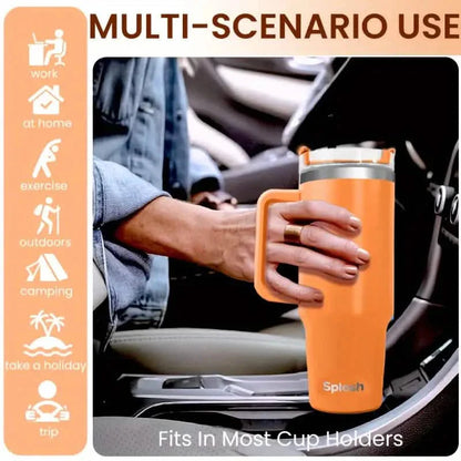 Multi-Color Travel Tumbler with Spill-Proof Lid - 1180ml/40oz DailySale
