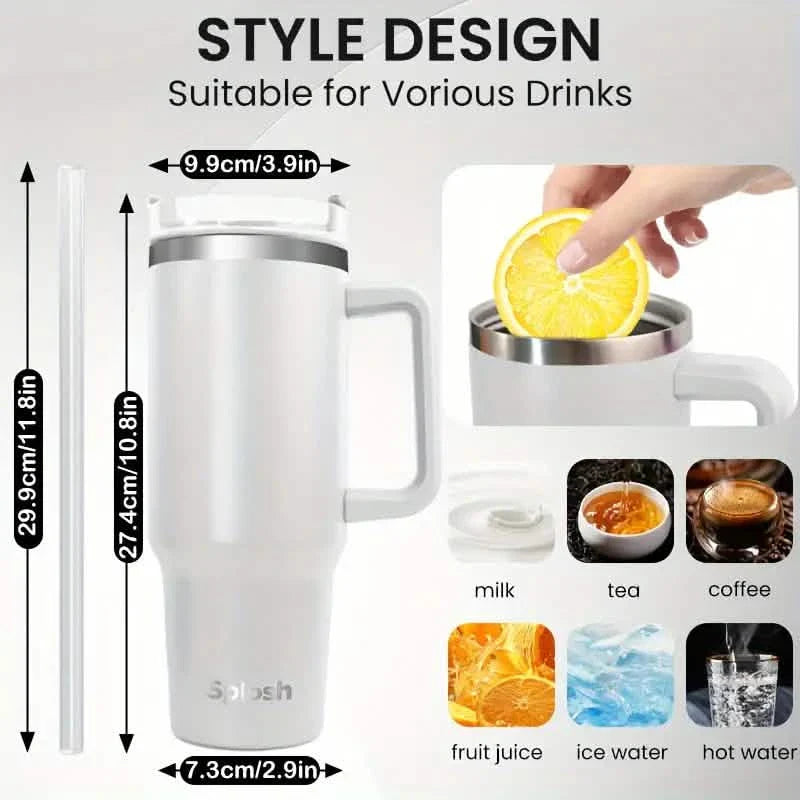 Multi-Color Travel Tumbler with Spill-Proof Lid - 1180ml/40oz DailySale