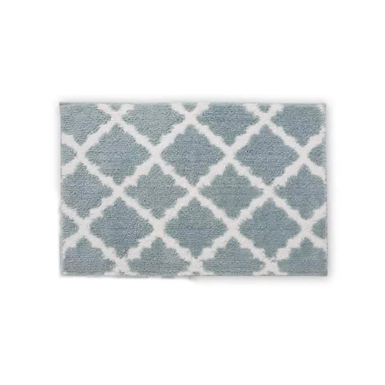 Bibb Home 1-2 Pack Trellis Micro Shag Bath Rugs 17" X 24" DailySale