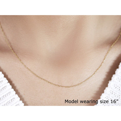 14k Yellow Gold Singapore Chain 0.6mm Bids.com