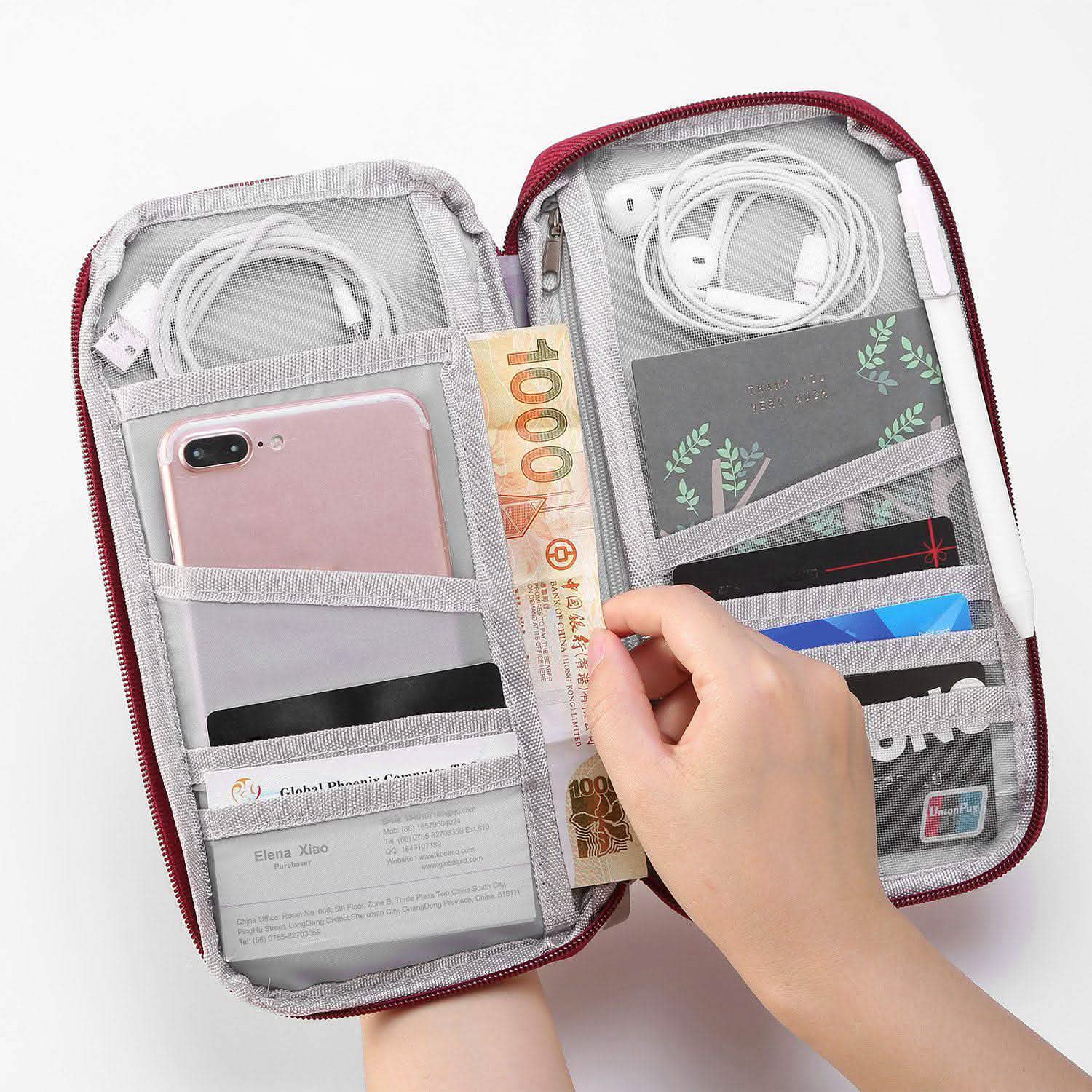 12 Pocket Travel Passport Wallet DailySale