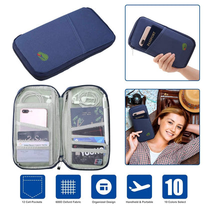 12 Pocket Travel Passport Wallet DailySale