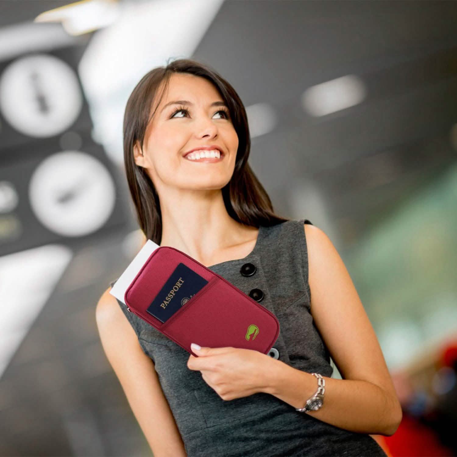 12 Pocket Travel Passport Wallet DailySale