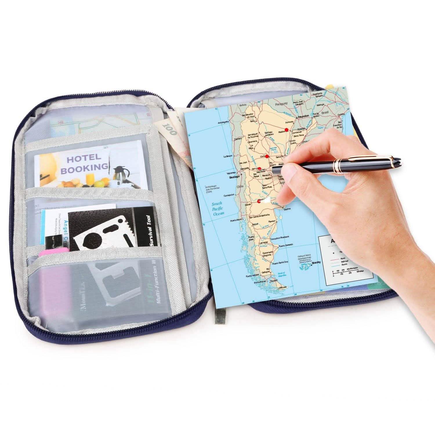12 Pocket Travel Passport Wallet DailySale